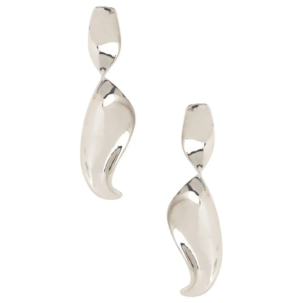 8 Other Reasons Twist Earrings in Silver Womens Jewelry
